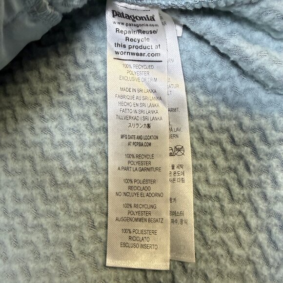 Patagonia R1 Air Full-Zip Hoody Women’s Medium Thermal Blue EUC - Picture 7 of 11